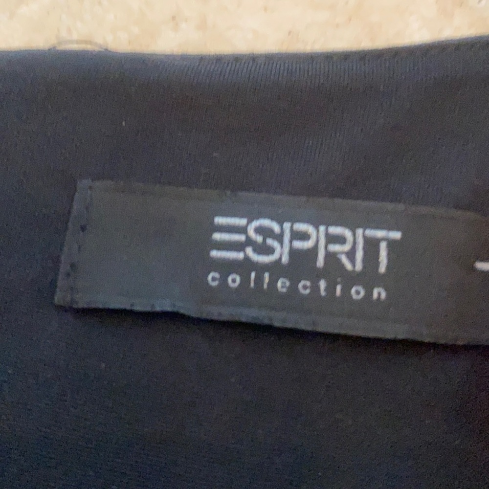Esprit black and white dress   Sleeveless. Used. Great condition. Lined